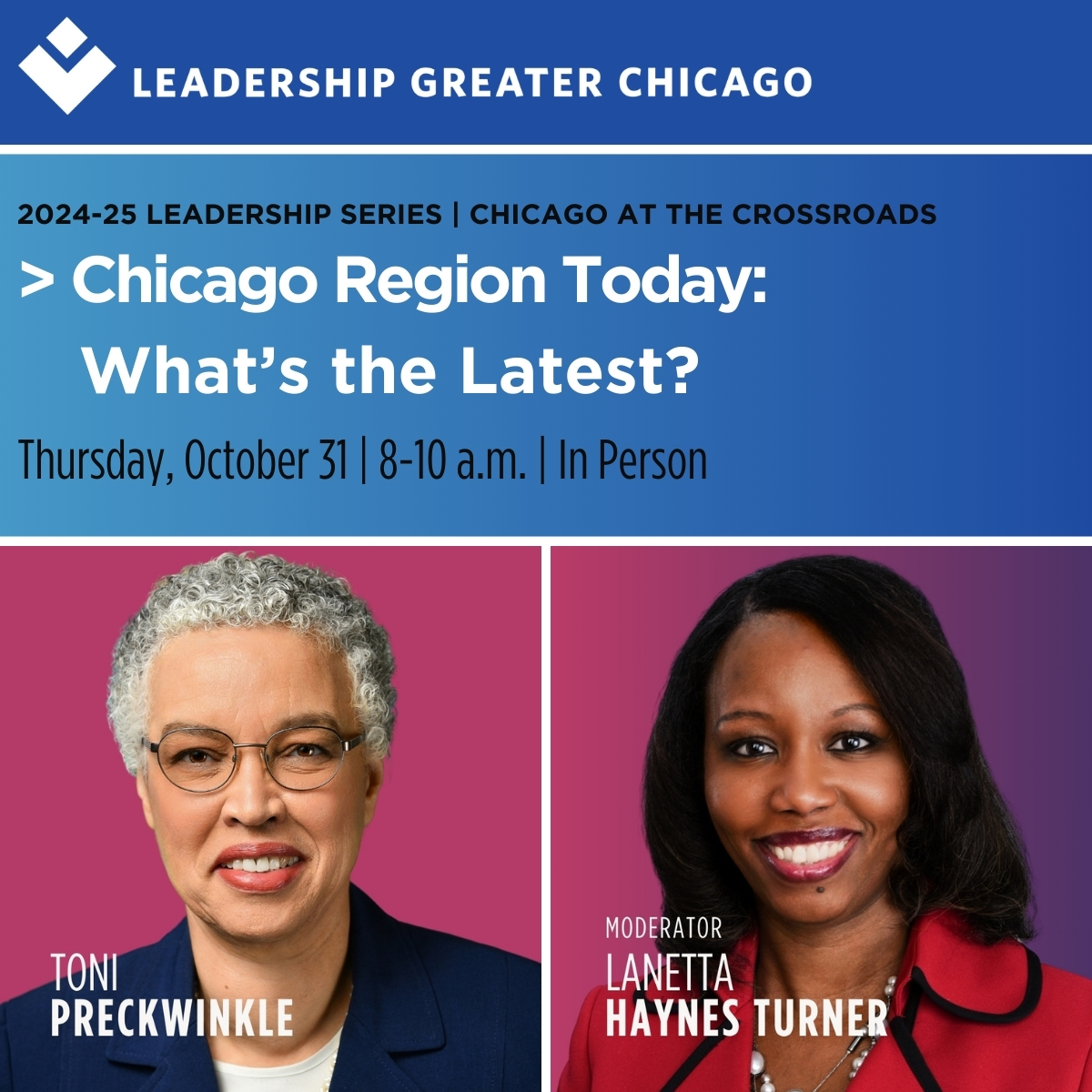 Toni Preckwinkle and Lanetta Haynes Turner